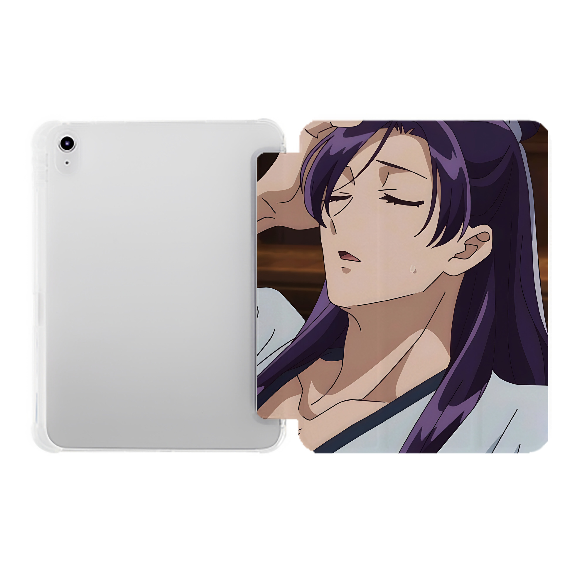 （画像用） 薬屋のひとりごと The Apothecary Diaries IPad ケース ペン収納付き 三つ折りスタンド PUレザー×シリコン 対応機種9.5/10.5/10.9インチ